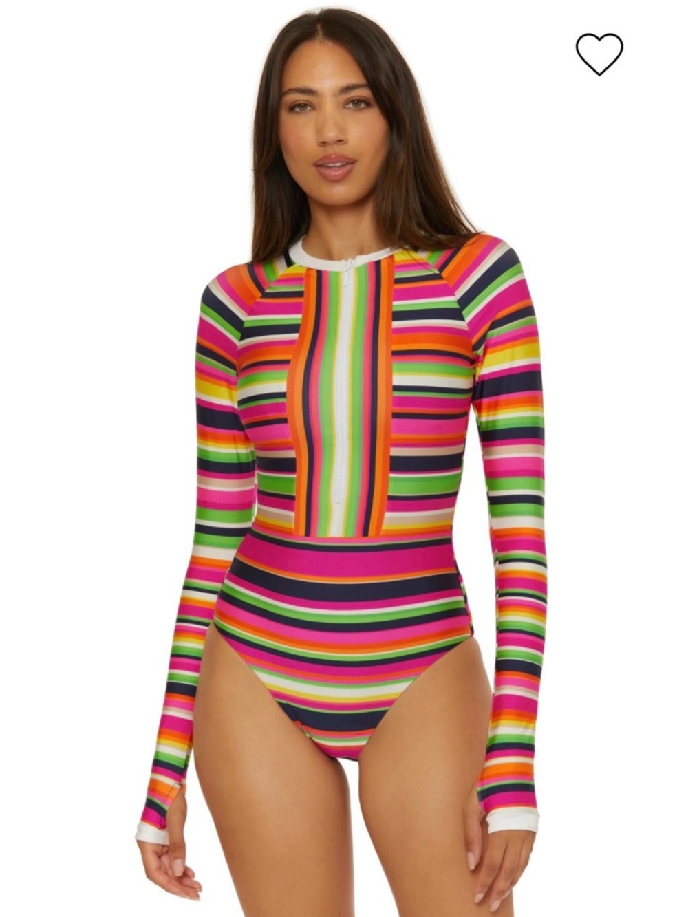 TRINA TURK Stripe Long Sleeve Surfsuit (Sz XL) NWT